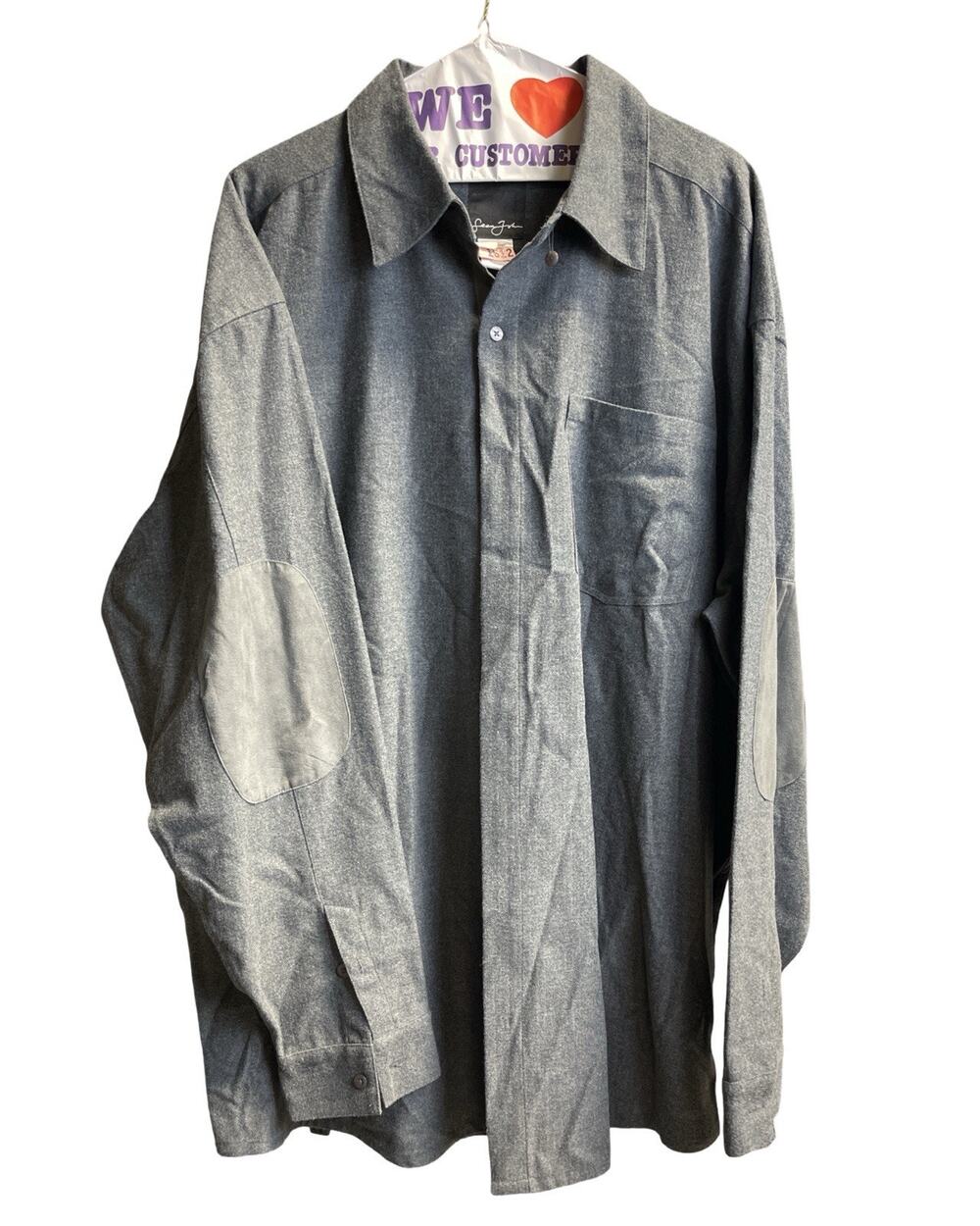 Sean John Button Up Shirt Men’s 4XL Tall Grey Y2K 90s